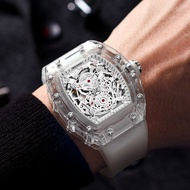 [2021] Bugatti Transparent Richard Hollow Automatic Mechanical Watch Fashion Wine Barrel Miller Watc