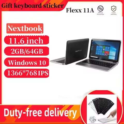 11.6 Inch Windows 10 Home Nexbook Quad Core 2GB RAM 64GB ROM 11A 1366*768IPS Intel Atom x5-Z8350 CPU