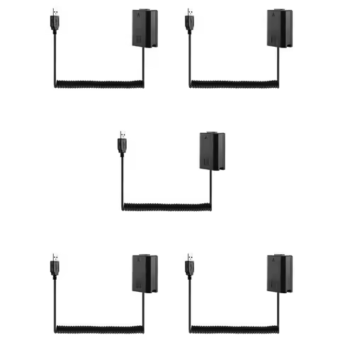 FC-[IANC-AB01] 5X USB Charging Cable NP-FW50 Dummy Battery Spring Wire For Sony A7 A7R A7S A7M A7II 