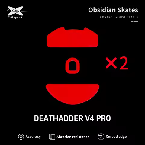 X-Raypad Obsidian Control Skates For Razer DeathAdder V4 Pro