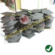 HITAM Black Graduation Hat - Black Graduation Gown Hat