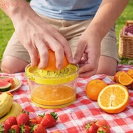 [COD] Manual Juicer, Plastic Efficient Hand Press Juicer, Fruit Juice Tool Portable Household Fruit 
