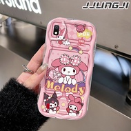JJLINGJI Casing Hp Untuk Samsung Galaxy A10 A11 M33 Case Cesing Kuromi Melody perempuan Softcase lem