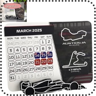 LIKE 2025 Racing Calendar, Formula 1 With F1 Car Stand F1 Race Schedule Calendar, High-Quality 7.0" 