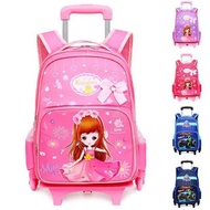 wheeled backpack for school bag with wheels kids School trolley bags for Children School Rolling backpack Bags Children Mochilas4.1