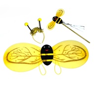 [Bee Headband + Bee Wings + Magic Wand] Children's Performance Bee Yellow Performance Costume Stage 