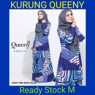 Baju Kurung Sabella Queeny Midnight Blue | Tak Perlu Gosok