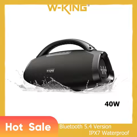 W-KING X20S Portable Bluetooth Speakers, 140W RMSMassive Bass Party Boombox IPX7 Waterproof Speaker 