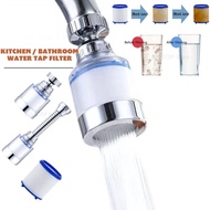 Kitchen Water Faucet Pressurized Bubbler Filter Remove Chlorine Heavy Metal Filtered for Hard Water 