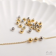█A.ιA゜14K gold●〔1 Piece〕°14K light gold 18K gold color retaining band silicone positioning bead chain adjustment bead DIY handmade necklace headgear accessories