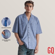 GQ Cool Tech™ Denim Shirt - Short Sleeves เสื้อยีนส์เย็นแขนสั้น เย็นลงทั้งตัวสูงสุด 2 องศา มีกระเป๋