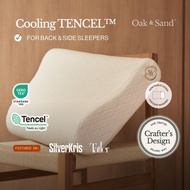 TENCEL™ Memory Foam Pillow | Terrafoam™ by Oak and Sand | Cooling &breathable | Ergo & dual support 