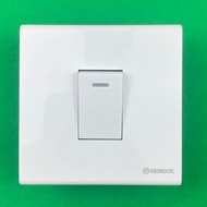 Sino 16A Square 1-Way Single Switch S98CC Series - Square Face Match S98CCS/S