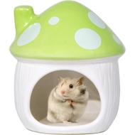 Tempat Persembunyian Hamster Berbentuk Cendawan Seramik - Habitat Hamster untuk Hamster, Chinchilla,