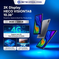 HECO VisionTab 10.36" Tablet | Wifi + LTE | 8GB Ram +128GB Storage | 2K Display | 7700 mAh Battery