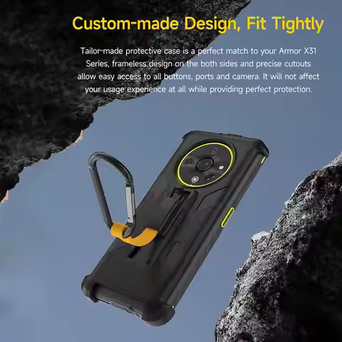 Ulefone Back Clip Phone Case with Carabiner For Ulefone Armor X31 / X31 Pro Ulefone Phone Case