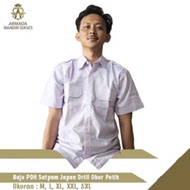 Baju PDH Satpam Japan Drill Obor Putih