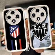 Soft Casing for Xiaomi Redmi 14C poco C61 C75 A3 A3X X3 NFC X7 Pro 5G White Q90 Atletico-Madrid