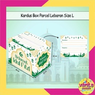 (1Pcs) Eid Parcel Box L 40x25x32cm, Eid Mubarak cardboard, Eid al-Fitr parcel Box, parcel gift packa