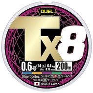 DUEL PE Line Tx8 - High Strength, High Sensitivity Fishing Line in Various Diameters and Colors
