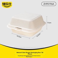 KAULUS | Disposable Paper Pulp Burger Dessert Sandwich Cake Packaging Box