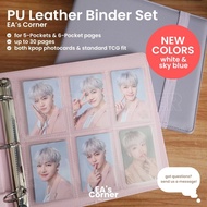 EA's Corner A5 Extra Wide 3-Rings PU Leather D-ring Binder OT5 OT6 Kpop Photocards A5 Binder