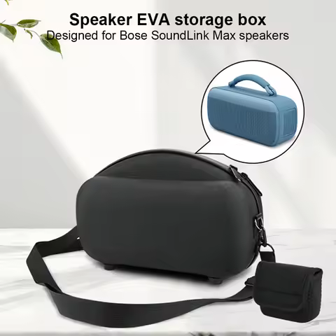 Hard Protective Case with Shoulder Strap Portable Travel Case for Bose SoundLink Max Speaker Accesso