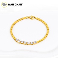 WAH CHAN 916 Gold Bracelet - Tennis Bracelet CSB184