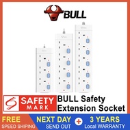 Bull Extension Socket Safety Mark 3/4/5 Way 1.8 3 meters 3 Pin 2 Pin Friendly 13A 3000W