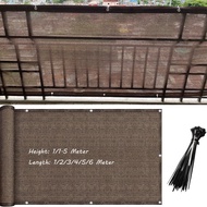 Brown Tear-Resistant Privacy Net – Thick Garden Fence Cover