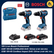 BOSCH GSR 18V-65 | GSB 18V-65  Cordless Drill/Driver & Combi Professional ( 0 601 9N3 0K2 ) |  ( 0 6