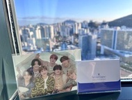 防彈少年團 釜山酒店限量非賣品小卡 BTS Busan YET TO COME Hotel themed room special gift photocards & message card 組合/