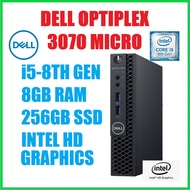 Dell Optiplex 3070 Micro Desktop INTEL I5 8TH GEN/256GB SSD/WINDOWS 10 PRO
