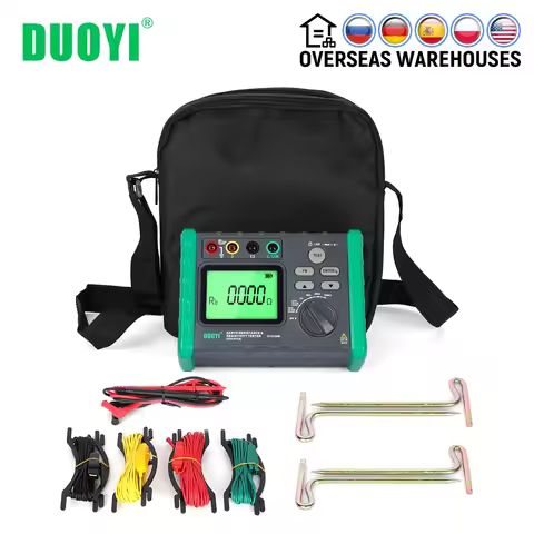 DUOYI 4100B Digital Ground Resistance Tester Digital Display Lightning Protection Detection Insulati