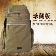 High-End Canvas Hiking Bag 65L Backpack Canvas Men Travel Bag Hiking Bag Travel Bag Outdoor Backpack