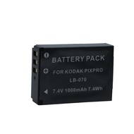 Suitable for Kodak Camera Battery LB-070 PIXPRO S-1 S1 AZ651 AZ652 AZ901 Charger