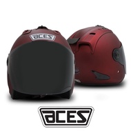 Aces Premium R2 Matte Red Open Face Helmet