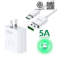 OWIRE 66W ชุดชาร์จออปโป้ ชาร์จเร็ว ชุดชาร์จ สายชาร์จ ที่ชาร์จ 66W สายชาร์จ Type-C 6A Cable รองรับ Su