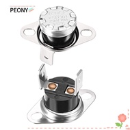 PEONIES 2pcs Temperature Switch, 145°C/293°F N.C Adjust Thermostat, Durable Sliver KSD301 Normally Closed Temperature Controller