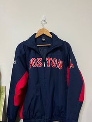 Boston紅襪隊棒球外套 男女可穿 S號 防風鋪棉外套 抗風 運動 教練外套 大聯盟 majestic