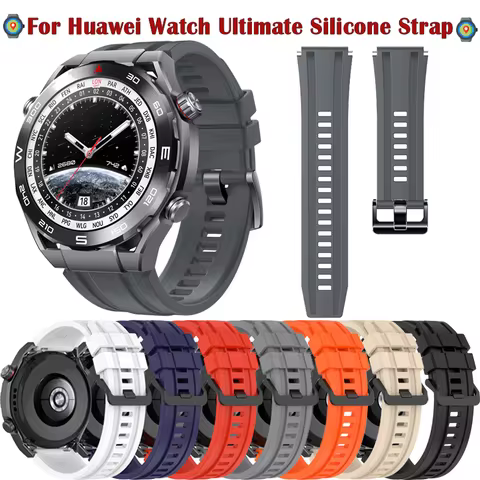 22mm Silicone Strap For Huawei Watch GT5 4 3 46mm/Pro/Ultimate Official Bracelet for Samsung Galaxy 