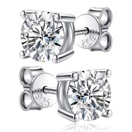 TY 2.0ct Moissanite ต่างหูผู้หญิง Lab Grown Dia Ear Studs เงินสเตอร์ลิง Sier เครื่องประดับ Fine ของข