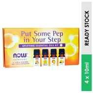 Uplifting Essential Oil Kit, Put Some Pep in Your Step, Now Foods (10ml each)