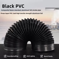 ท่อไอเสียแอร์เอนกประสงค์ ท่อลมแอร์เคลื่อนที่ 6 นิ้ว（15cm） ยาว2เมตร ท่อระบายลมร้อน ท่อยืดหด แอร์พกพา 