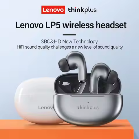 Original Lenovo LP5 Wireless Bluetooth 5.4 Earphones Gaming Earbuds Sports Headphones Low Latency He