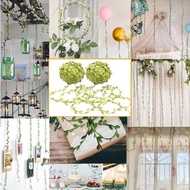 LIPUPON Artificial Vines, Garland Green Artificial Eucalyptus Leaf Garland, Hanging Vines Foliage Le