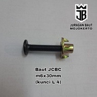 JCBC speaker bolt m6x30mm (3cm) Bolt + claw nut m6x30mm Bolt and nut M6 bolt