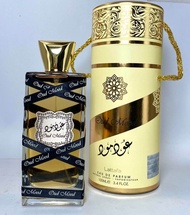 Oud mood by lattafa น้ำหอมดูไบแท้ กลิ่นยอดนิยม สำหรับชายและหญิง Oud mood by lattafa EDP 100ml