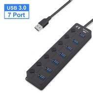 easygoing【Lowest】USB 3.0 Hub 4 Port / 7 Port For Various Computers Ultra high Speed USB Hub With Led