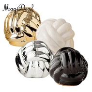 MagiDeal Round Knot Ball Pillow Statue Cute Ceramic Knot Ball Pillow for Decorative Floor